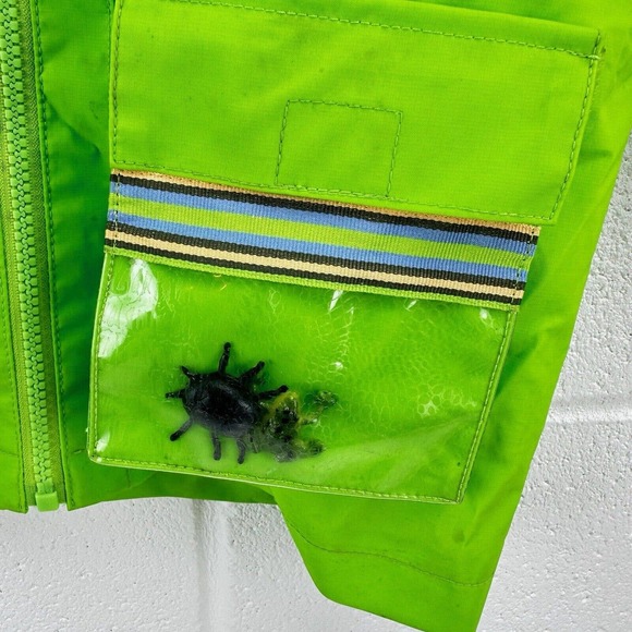 Vintage Weebok by Reebok Bug Frog Raincoat Jacket Green Kids Sz 5 - Picture 2 of 12